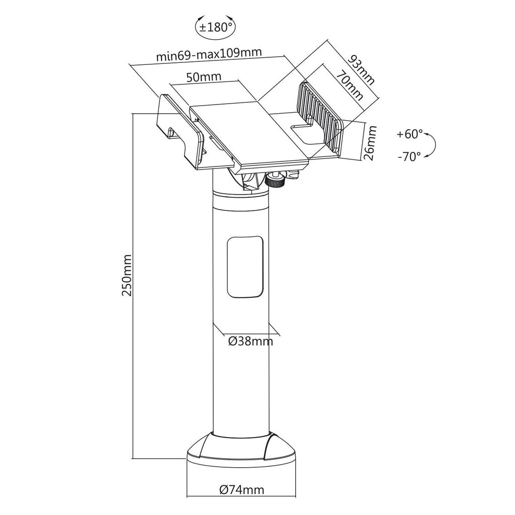 Maclean MC-847 hind ja info | Monitori hoidjad | kaup24.ee