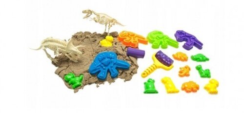 Кинетический песок с формочками Kegao Space Sand Динозавры, B29E цена и информация | Принадлежности для рисования, лепки | kaup24.ee