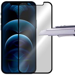 5D Tempered Glass защитное стекло для Apple iPhone 12 / 12 Pro, черное цена и информация | Защитные пленки для телефонов | kaup24.ee