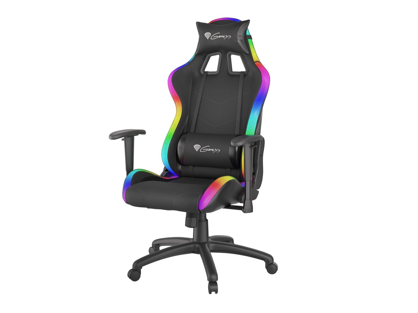 Mänguritool Genesis Trit 500 RGB koos valgustusega, must hind ja info | Kontoritoolid | kaup24.ee