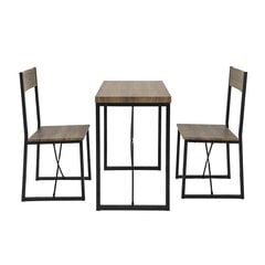 Комплект для столовой SoBuy OGT19-N, коричневый/черный цена и информация | Комплекты мебели для столовой | kaup24.ee