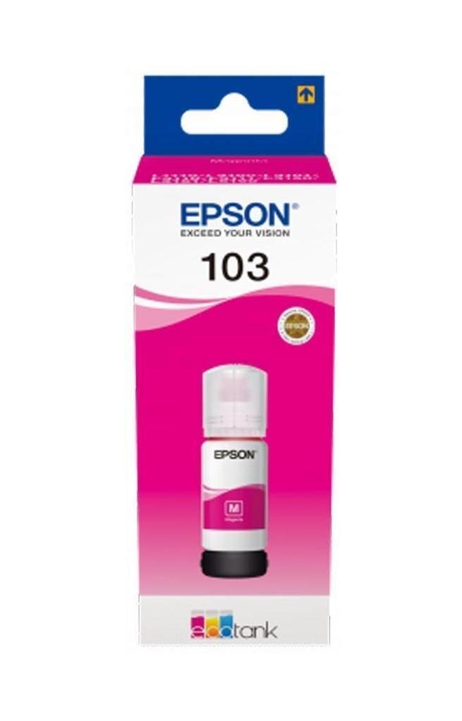 Epson 103 ECOTANK INK (C13T00S34A), Magenta hind ja info | Tindiprinteri kassetid | kaup24.ee