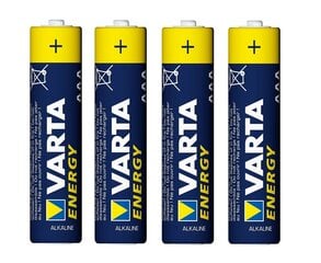 Leelispatarei VARTA R3 (AAA) 4 tk, energy цена и информация | Батарейки | kaup24.ee