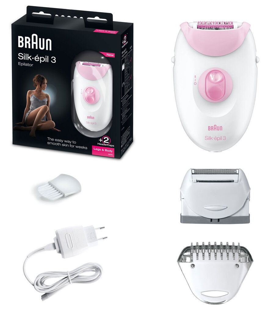 Braun Silk-Epil 3-270 hind ja info | Epilaatorid, raseerijad | kaup24.ee