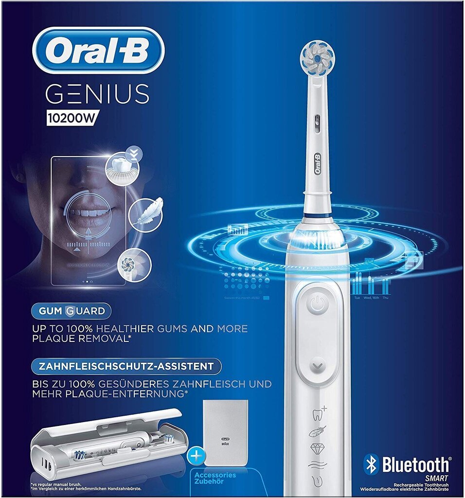 Oral-B Genius 10200W цена и информация | Elektrilised hambaharjad | kaup24.ee