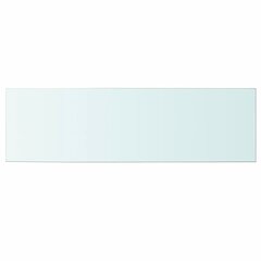 Панель для полки, прозрачное стекло, 100x30 см цена и информация | Полка | kaup24.ee
