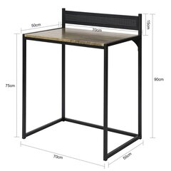 Письменный стол SoBuy FWT66-SCH, черный цена и информация | Компьютерные, письменные столы | kaup24.ee