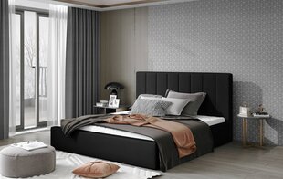 Voodi NORE Audrey 16, 140x200cm, must hind ja info | Voodid | kaup24.ee