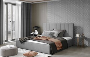 Кровать NORE Audrey 11, 160x200 см, светло-серая цена и информация | Кровати | kaup24.ee