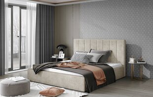 Кровать NORE Audrey 01, 180x200 см, бежевая цена и информация | Кровати | kaup24.ee