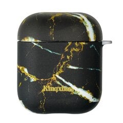 Kingxbar AirPods Case Silicone Protective Box for AirPods headphones Black Marble hind ja info | Telefoni kaaned, ümbrised | kaup24.ee