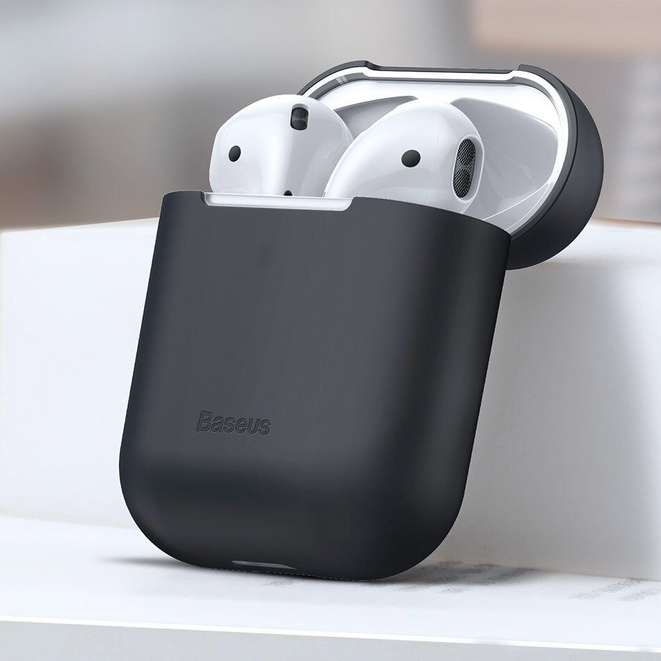 Baseus Super Thin Silica Gel Case AirPods 1/2 hind ja info | Kõrvaklappide tarvikud | kaup24.ee