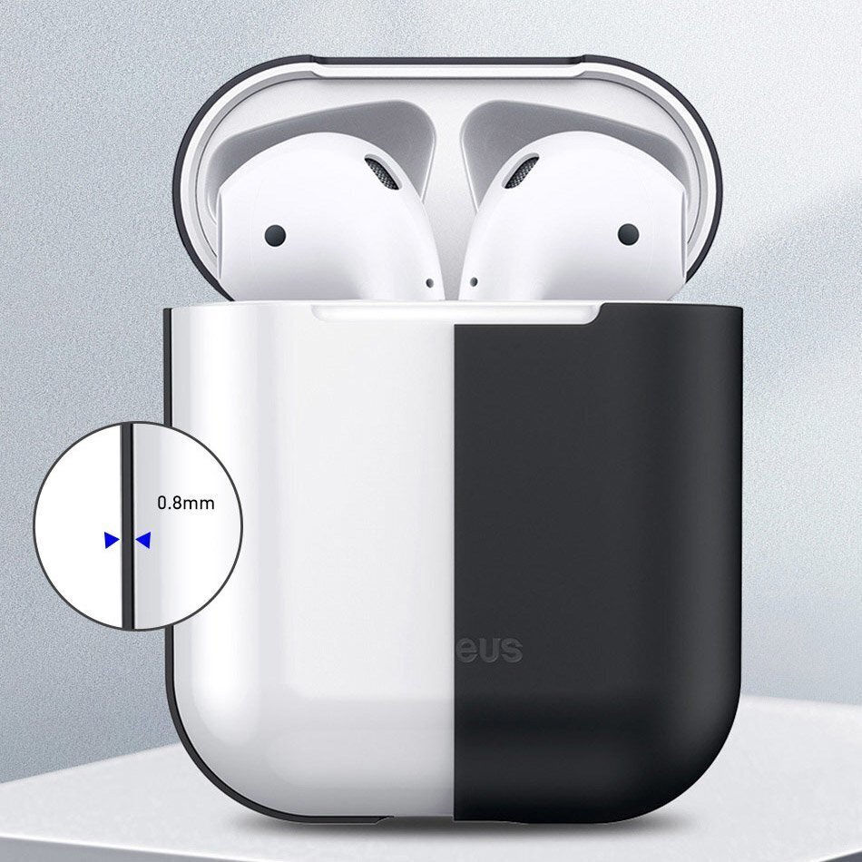 Baseus Super Thin Silica Gel Case AirPods 1/2 hind ja info | Kõrvaklappide tarvikud | kaup24.ee