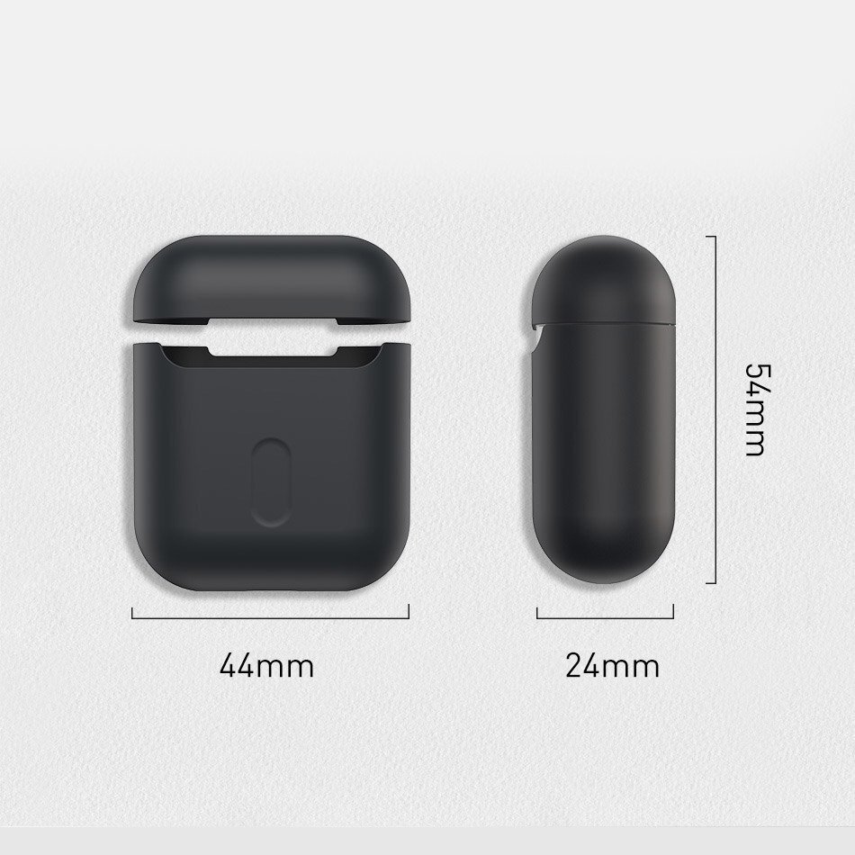 Baseus Super Thin Silica Gel Case AirPods 1/2 hind ja info | Kõrvaklappide tarvikud | kaup24.ee