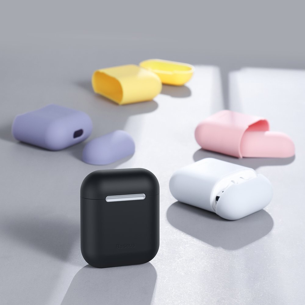 Baseus Super Thin Silica Gel Case AirPods 1/2 hind ja info | Kõrvaklappide tarvikud | kaup24.ee