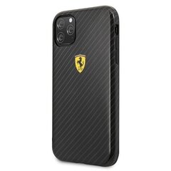 Ferrari Hardcase FESPCHCN58CBBK iPhone 11 Pro black/черный On Track Carbon Effect цена и информация | Чехлы для телефонов | kaup24.ee