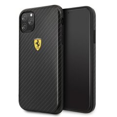 Ferrari Hardcase FESPCHCN58CBBK iPhone 11 Pro black/czarny On Track Carbon Effect цена и информация | Чехлы для телефонов | kaup24.ee