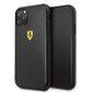 Ferrari Hardcase FESPCHCN58CBBK iPhone 11 Pro black/czarny On Track Carbon Effect hind ja info | Telefoni kaaned, ümbrised | kaup24.ee