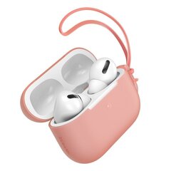 Baseus Let''s go AirPods Pro Case Silica Gel Protector for Airpods Pro + mini Lanyard orange (WIAPPOD-D07) hind ja info | Kõrvaklappide tarvikud | kaup24.ee