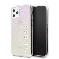 Guess iPhone 11 Pro GUHCN58PCUGLGPI rose gold hard case Glitter Gradient hind ja info | Telefoni kaaned, ümbrised | kaup24.ee