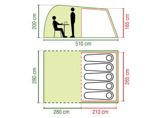 Telk Coleman WATERFALL 5 DELUXE цена и информация | Палатки | kaup24.ee