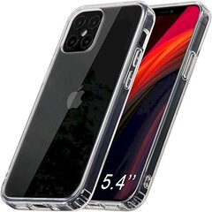 Прочный силиконовый чехол Fusion Ultra Back Case 2 мм для Apple iPhone 12 Mini, прозрачный цена и информация | Чехлы для телефонов | kaup24.ee
