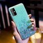 Fusion Glue Glitter Back Case Silikoonist ümbris Huawei P40 Lite / Nova 7i / Nova 6 SE roheline цена и информация | Telefoni kaaned, ümbrised | kaup24.ee