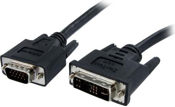 VGA-DVI Adapter Startech DVIVGAMM2M   (2 m) Must hind ja info | Kaablid ja juhtmed | kaup24.ee