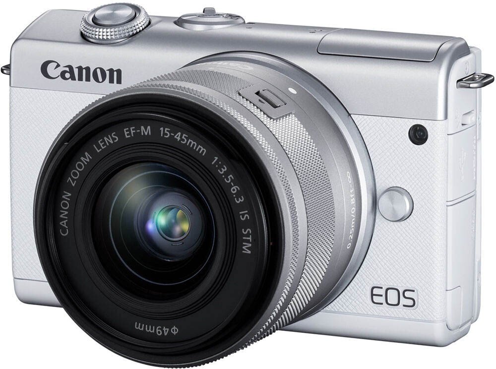 Canon EOS M200 + EF-M 15-45mm IS STM, valge hind ja info | Fotoaparaadid | kaup24.ee