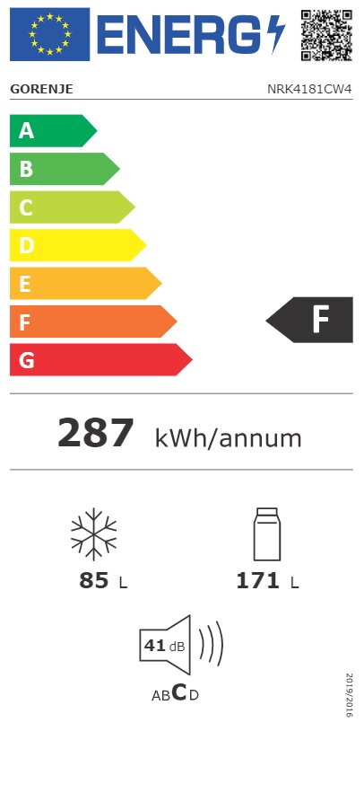 Gorenje NRK4181CW4 hind ja info | Külmkapid | kaup24.ee