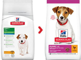 Hill's Science Plan Puppy Small&Mini kuivtoit kutsikatele kanalihaga 0,3 kg hind ja info | Kuivtoit koertele | kaup24.ee