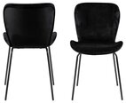 Комплект из 2-х стульев Batilda-A1, черный велюр