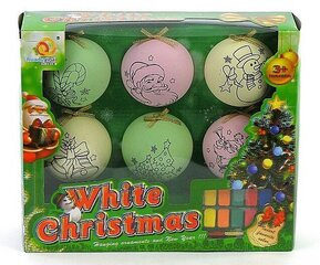 Рождественские шары с подсветкой 6 шт. + краски 10639 цена и информация | Развивающие игрушки | kaup24.ee