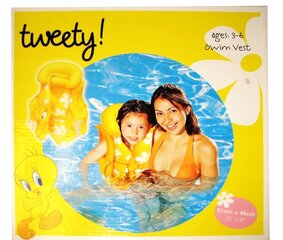 Ujumisvest Tweety, 51x46 cm hind ja info | Täispuhutavad veemänguasjad ja ujumistarbed | kaup24.ee