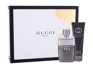 Набор для мужчин Gucci Gucci Guilty Pour Homme: EDT для мужчин 50 мл + гель для душа 50 мл цена и информация | Мужские духи | kaup24.ee