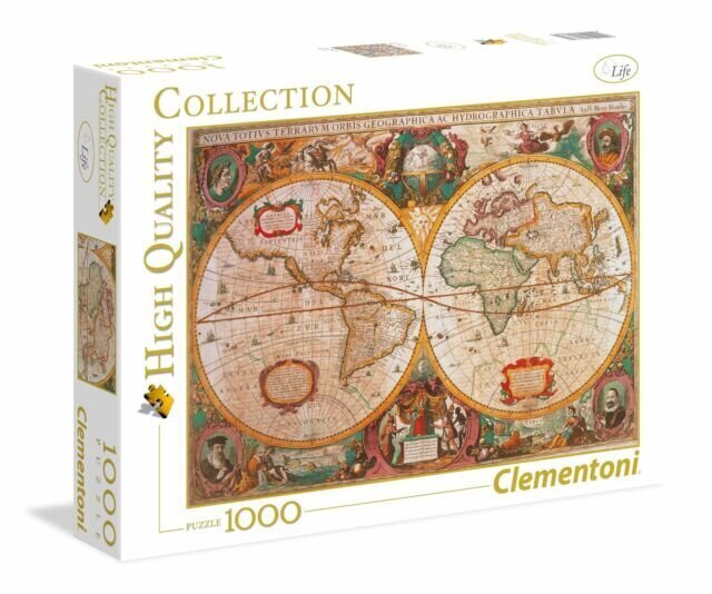 Pusle Clementoni High Quality Old Map, 1000- osaline hind ja info | Pusled | kaup24.ee