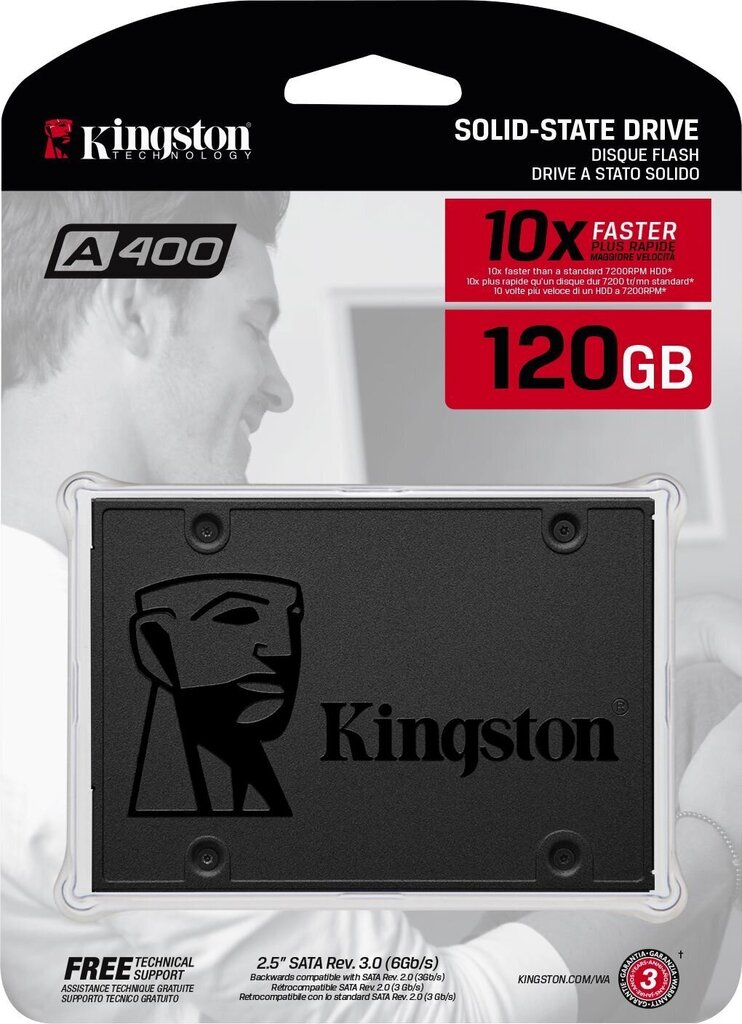 Kingston SA400S37/1920G цена и информация | Sisemised kõvakettad (HDD, SSD, Hybrid) | kaup24.ee