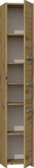 Шкаф-пенал для ванной комнаты S33, коричневая цена и информация | Шкафчики для ванной | kaup24.ee