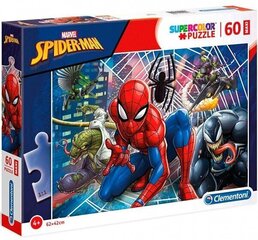 Pusle Clementoni Maxi Super Color Spiderman 60 osa цена и информация | Пазлы | kaup24.ee