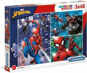 Pusle Clementoni Super Color Spider-Man 3 x 48 osa цена и информация | Пазлы | kaup24.ee