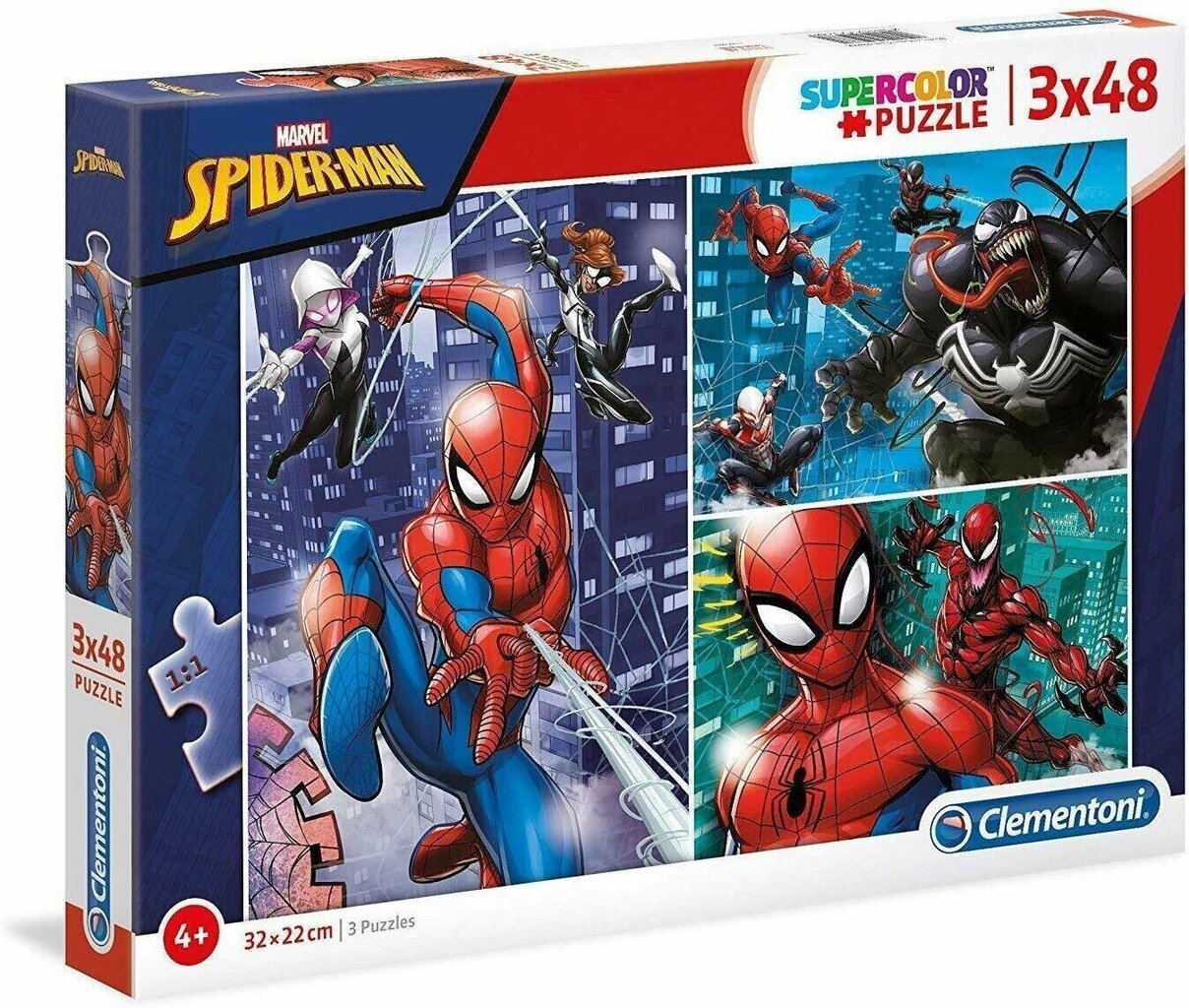 Pusle Clementoni Super Color Spider-Man 3 x 48 osa цена и информация | Pusled | kaup24.ee