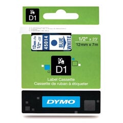 Dymo lint D1 12mmx7m sin/valgel 45014/5 hind ja info | Printeritarvikud | kaup24.ee