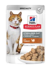 Konserv kassidele Hill's Science Plan Sterilised Cat Young kalkunilihaga, 85g hind ja info | Konservid kassidele | kaup24.ee