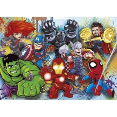 Головоломка Clementoni Super Color 4-in-1 Superhero Adventures 160 д. цена и информация | Пазлы | kaup24.ee