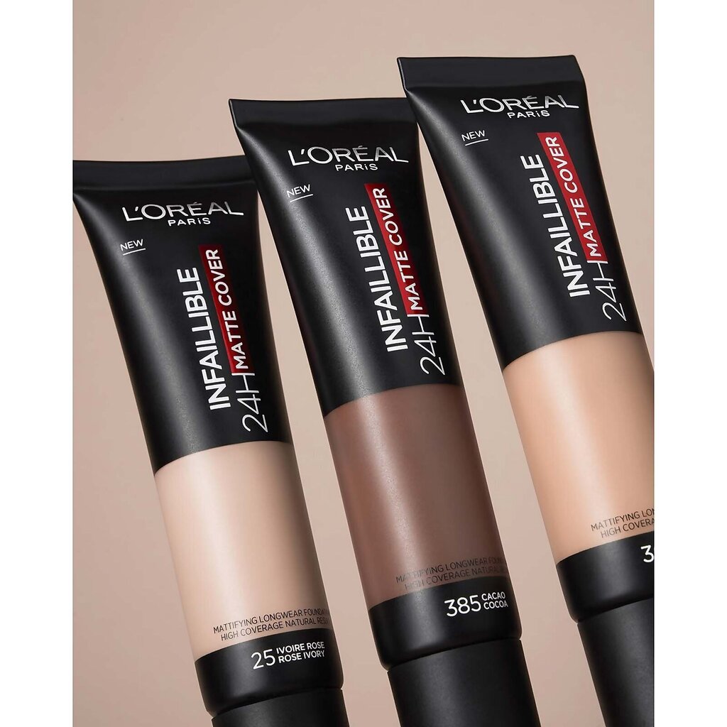 Jumestuskreem L’Oreal Paris Infallible Matte Cover 25 Rose Ivory, 30ml hind ja info | Jumestuskreemid, puudrid | kaup24.ee