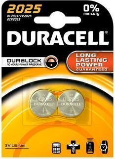 Duracell CR2025 3V liitiumaku 2BB hind ja info | Akud videokaameratele | kaup24.ee