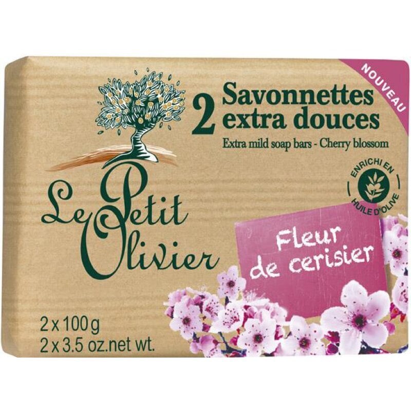 Seep "kirsiõis" Le Petit Olivier 2x100g hind ja info | Seebid | kaup24.ee