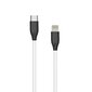 Silikoonkaabel Lightning - USB Type-C (1 m, valge) hind ja info | Mobiiltelefonide kaablid | kaup24.ee