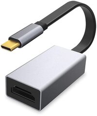 Platinet Multimedia Adapter Type-C to HDMI (4K @ 30Hz, 1080P @ 60Hz) Black цена и информация | Адаптеры и USB-hub | kaup24.ee