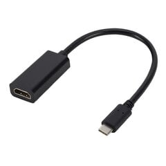 Roger Multimedia Adapter Type-C to HDMI (4K @ 30Hz, 1080P @ 60Hz) Черный цена и информация | Адаптеры и USB-hub | kaup24.ee